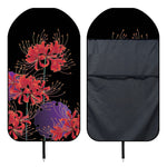 Red Japanese Amaryllis Pattern Print Waterproof Car Seat Cover