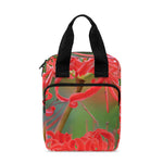 Red Japanese Amaryllis Print Bible Tote Bag