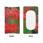 Red Japanese Amaryllis Print Changing Pad Cover