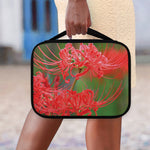 Red Japanese Amaryllis Print Classic Bible Case