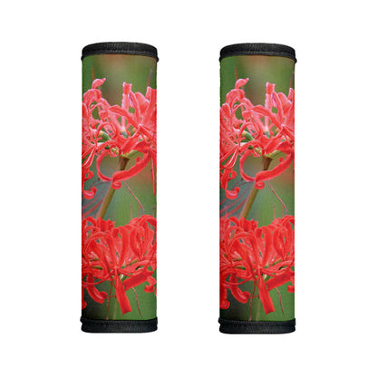 Red Japanese Amaryllis Print Handle Covers