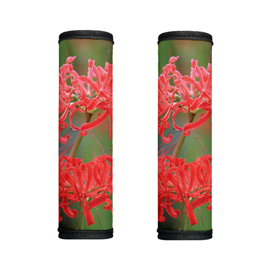 Red Japanese Amaryllis Print Handle Covers