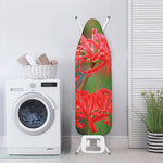 Red Japanese Amaryllis Print Ironing Board Cover