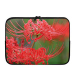 Red Japanese Amaryllis Print Laptop Sleeve