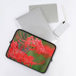 Red Japanese Amaryllis Print Laptop Sleeve