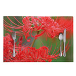 Red Japanese Amaryllis Print Placemat