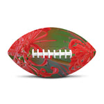 Red Japanese Amaryllis Print Rugby Ball