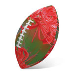 Red Japanese Amaryllis Print Rugby Ball