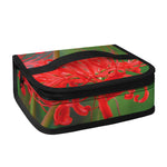 Red Japanese Amaryllis Print Small Lunch Bag