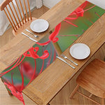 Red Japanese Amaryllis Print Table Runner