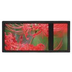 Red Japanese Amaryllis Print Trifold Wallet