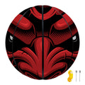 Red Japanese Demon Mask Print Basketball