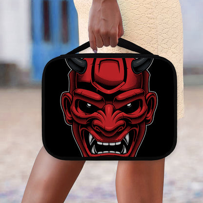 Red Japanese Demon Mask Print Classic Bible Case