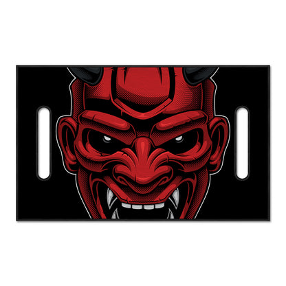 Red Japanese Demon Mask Print Golf Cart Seat Cover