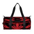 Red Japanese Demon Mask Print Gym Bag