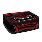 Red Japanese Demon Mask Print Small Lunch Bag