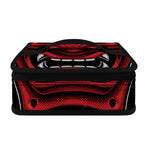 Red Japanese Demon Mask Print Small Lunch Bag