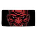 Red Japanese Demon Mask Print Towel