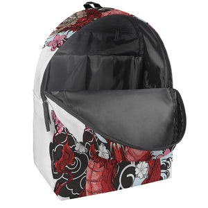 Red Japanese Dragon Tattoo Print Backpack