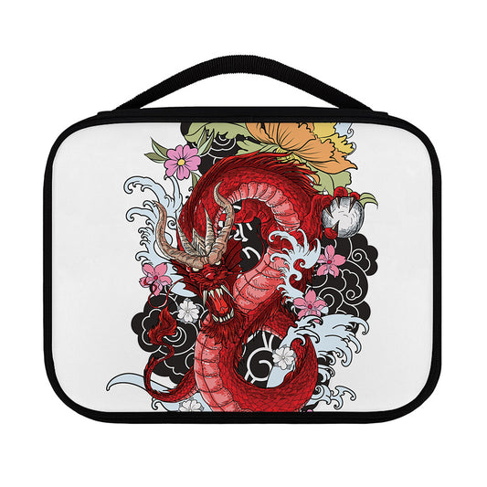 Red Japanese Dragon Tattoo Print Classic Bible Case
