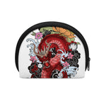 Red Japanese Dragon Tattoo Print Coin Purse