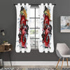 Red Japanese Dragon Tattoo Print Curtain