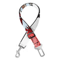 Red Japanese Dragon Tattoo Print Dog Seat Belt