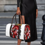 Red Japanese Dragon Tattoo Print Duffle Bag
