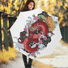 Red Japanese Dragon Tattoo Print Foldable Umbrella