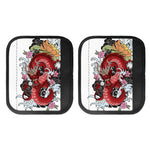 Red Japanese Dragon Tattoo Print Handle Covers