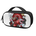 Red Japanese Dragon Tattoo Print Portable Cooler Travel Case