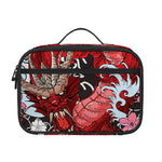 Red Japanese Dragon Tattoo Print Portable Lunch Bag