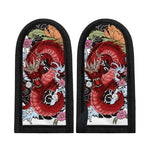 Red Japanese Dragon Tattoo Print Skillet Handle Cover