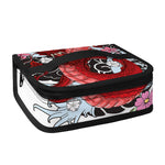 Red Japanese Dragon Tattoo Print Small Lunch Bag