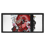 Red Japanese Dragon Tattoo Print Trifold Wallet