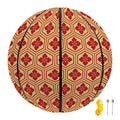 Red Japanese Flower Pattern Print Basketball