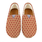 Red Japanese Flower Pattern Print Casual Shoes