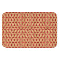 Red Japanese Flower Pattern Print Indoor Door Mat