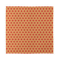 Red Japanese Flower Pattern Print Silk Bandana
