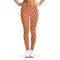 Red Japanese Flower Pattern Print Women's Leggings