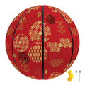 Red Japanese Pattern Print Basketball