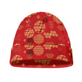 Red Japanese Pattern Print Beanie