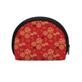 Red Japanese Pattern Print Coin Purse