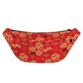 Red Japanese Pattern Print Fanny Pack