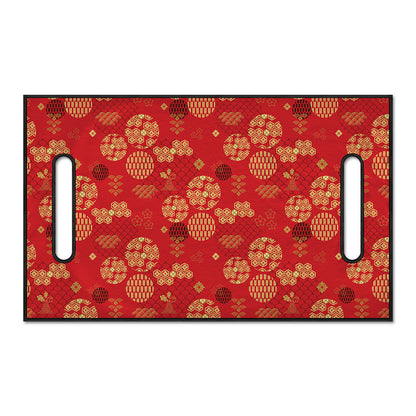 Red Japanese Pattern Print Golf Cart Seat Cover