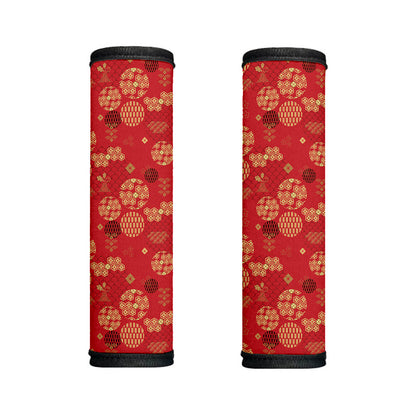 Red Japanese Pattern Print Handle Covers