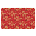 Red Japanese Pattern Print Polyester Doormat