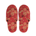 Red Japanese Pattern Print Slippers