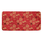 Red Japanese Pattern Print Towel
