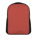 Red Japanese Wave Pattern Print Casual Backpack